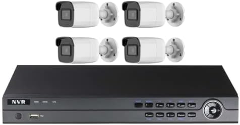 4Channel Four 4MP EXIR Bullets Security Cameras IP KIT