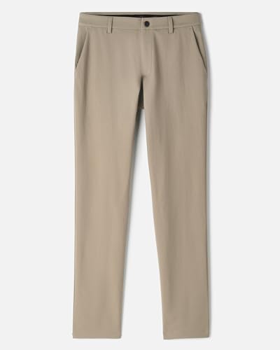 Rhone Gotham Men's Pants, Slim-Fit Mens Casual Pants, Comfortable Stretch Fabric, Work Pants for Men Khaki W31-31L2
