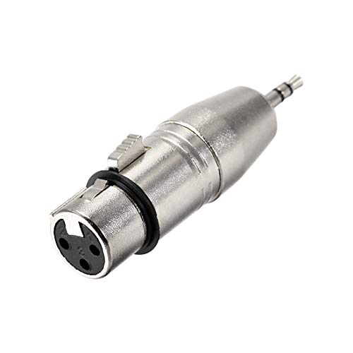 uxcell XLR����TRS�A�_�v�^�[ ���ʃ`�F���W���[ XLR����3.5mm�J�v���A�_�v�^�[ �}�C�N�v���O�C���I�[�f�B�I�R�l�N�^ �}�C�N�v���O, XLR Female to 1/8" Male,1pcs, a19030700ux0834