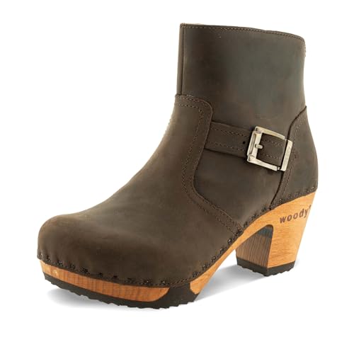 Bottines Tina Woody Femme en couleur café et pointure 39 pour un style élégant au quotidien