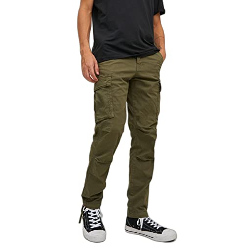 Oferta Especial: Jack & Jones Jpstace Jjtucker Ama Noos Pantalones Cargo, Noche de Oliva para Hombre, 32W x 30L