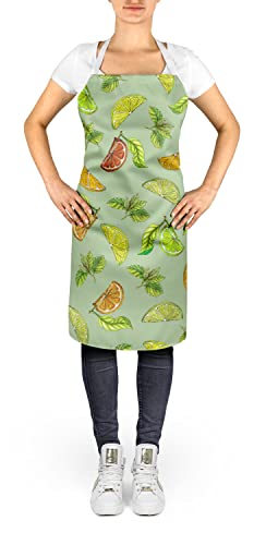 Tablier Citron vert Caroline's Treasures anti-tache en polyester lavable - 2
