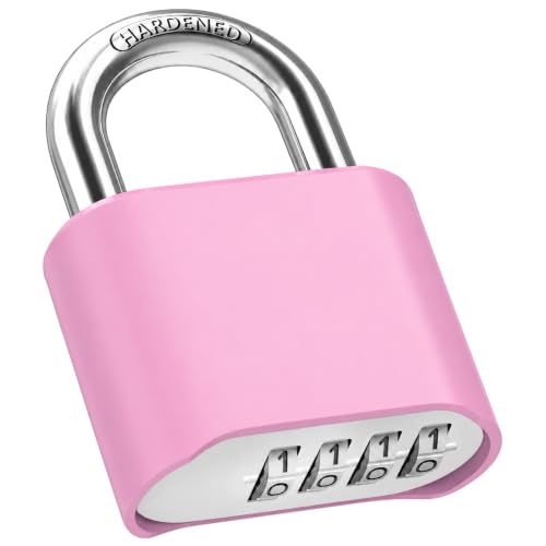 Image of Diyife Outdoor Combination Padlock, Hidden Password Design & Weatherproof High Security for Sheds, Fence, Locker, Home, School, Garage, Garden, Gate Hasps, Pink
