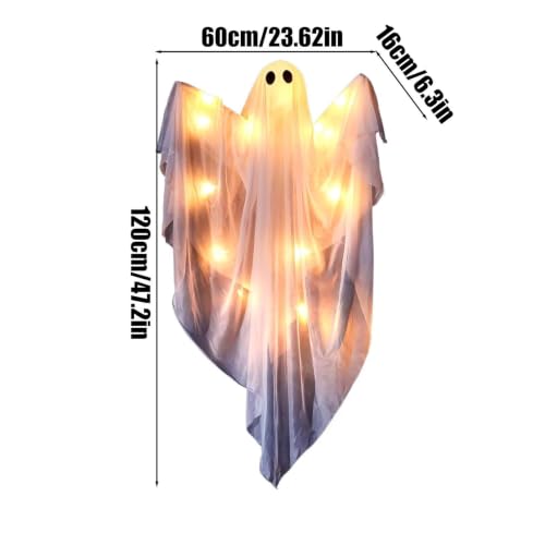 Fantasmas decorativos con luces LED para transformar tu jardín en una casa encantada 6