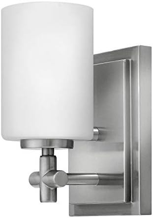Hinkley Laurel One Light Bathroom Vanity Fixture, Brushed Nickel