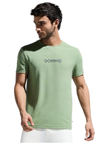 Image of Men Wrinkle Resistant Moisture Wicking T-Shirt with Stylish Chest Logo|Men Sports Tshirt|Moisture Wicking T-Shirt