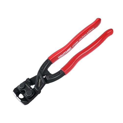 HAUTMEC 8 Inch Nail Puller Pliers Tool, High Leverage End Cutting Pliers, Nail Remover Tool with Anti-Slip Grip, CRV Steel End Cutting Nippers Tool for Pulling or Cutter Nails, Small Bolts and Wires