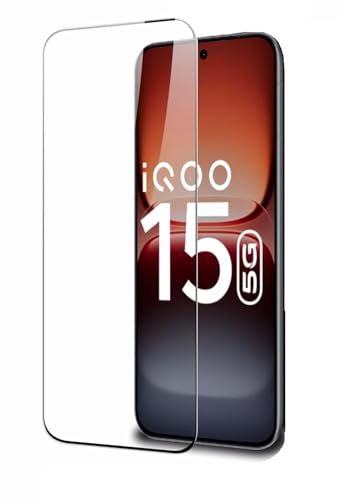 Image of 100FIT Curved HD Tempered Glass Screen Protector Compatible for iQOO 15 5G with Edge to Edge coverage and Easy Installation kit