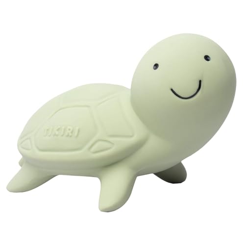 Image of Turtle Organic Natural Rubber Rattle, Teether & Bath Toy