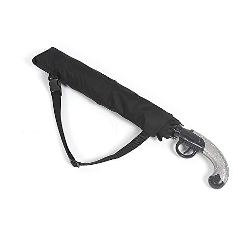Fousamax Resistente Al Viento Paraguas Plegable Automático, Auto Masculino Grande A Prueba De Viento De La Pistola/Estilo del Arma Paraguas De Lluvia para Mem Negro