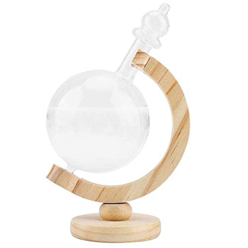 Glass Storm Globe Wetter Forecaster Flasche Transparente Kreative Wetterstation Meteorologische Anzeige Flasche Kristall Barometer Home Glas Handwerk