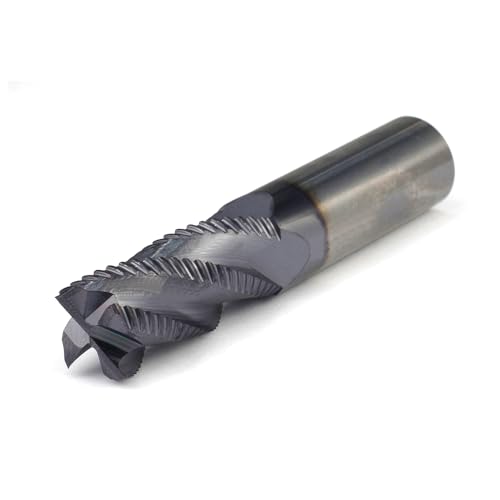 Image of Roughing End Mill JESTUOUS Carbide Square Nose 4 Flute Fine Tooth Bit 3 /4 inch Shank Dia. 1-5 /8 inch Flute Length for Milling Metal Steels,1 Piece