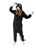 rericonq Dragon Onesie Pajamas Adult Christmas Animal Dragon Flannel Costume Winter Plush PJS Cosplay for family Woman Black