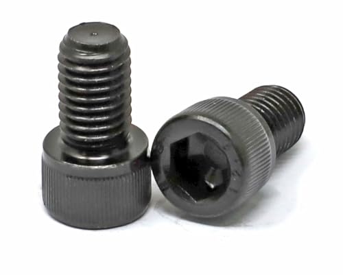 Image of iexcell 5 Pcs M12 x 20mm Thread Pitch 1.75 mm Alloy Steel 12.9 Grade Hex Socket Head Cap Screws Bolts Kit, Black Oxide Finish