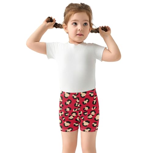 Shorts Under Dress Cartoon Cotton Girls Biker Shorts Toddler 4t Kids Clothes Leopard Animal Print3