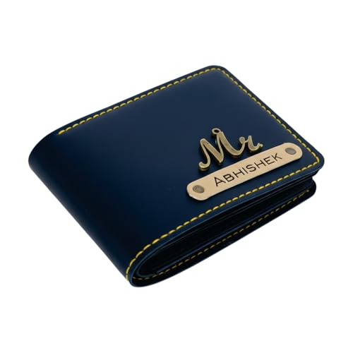 Image of Customised Men's Wallet with Name | Vegan Faux Leather | Personalised Gift for Men