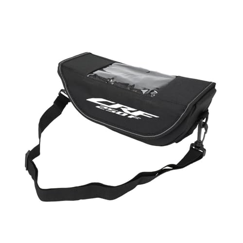 Zndtonone Vordere Lenker-Aufbewahrungstasche für Honda CRF110F CRF125F CRF250F CRF250L CRF300L CRF450X/RL Motorrad Handy GPS Navigation Halter Wasserdicht (CRF250F)