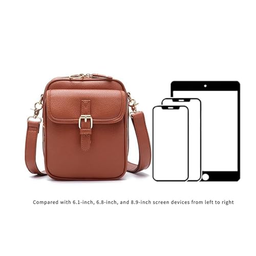 New Urvashi Crossbody Leather Bag Anti Theft RFID Built-in Wallet 10 Card Slots Large Capacity Vintage Shoulder Bags2