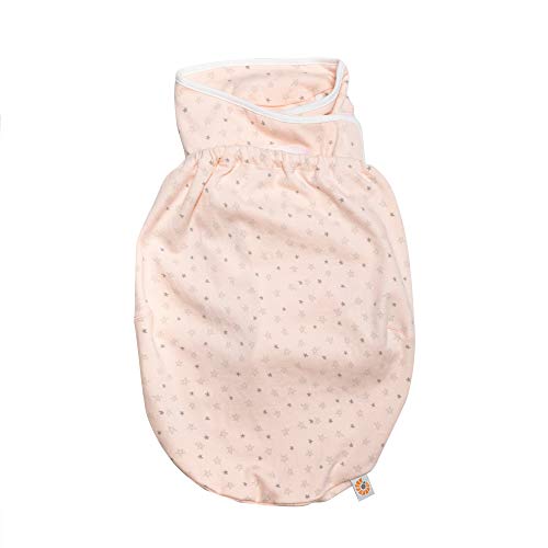 Ergobaby Pucksack Baby 0-3 Monate Baumwolle, Puck Baby Schlafsack Ganzjahres Pucktuch Swaddler, 48-61cm / 3.2-6.4kg, Star Bright