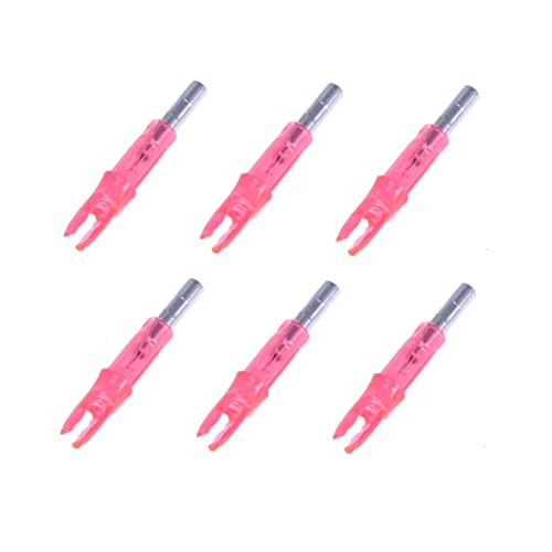 SUPVOX Led Arrow Nocks Luminous Arrow Tails 6pcs Set Bow Accessory for Hunting 6.2mm Compatible