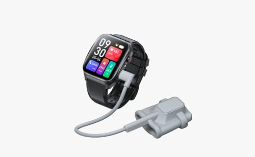 Image of Smartwatch for Seniors - SOS, Fall Detection | BP, Heart Rate, SPO₂, Temp | Sleep and Step Tracker | App Access for Shopping and Engagement | Water Resistant | Full Touch Display