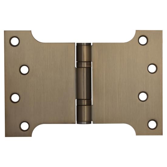 Kooples Hardware Parliament Hinges Ball Bearing Stainless Steel – Wide Throw Door Hinge for Internal & External Use (Antique Brass, 102x152x3mm)