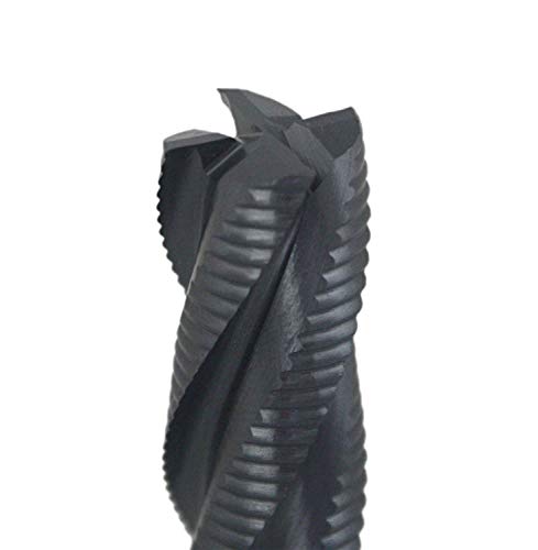Image of Accusize Industrial Tools 1 /2'' Fine Tooth M42 8% Cobalt Tialn Roughing End Mill, 1 /2'' Shk Dia, 1-1 /4'' Flute Length, 3-1 /4'' Oal, 4 Flute, 1104-0012 | Fine Tooth, M42 8% Cobalt, TiAlN Coated, 3-1 /4 inch OAL, Single End, Center Cutting, 1104-0012