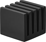 山崎実業(Yamazaki) パウチスタンド ブラック W3.6×D3.6×H3.7cm タワー tower 化粧品サンプル 収納ケース 洗面収納 整理整頓 省スペース 10572