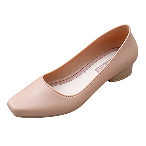 Ballerines pour femme avec talon compensé et sandales décontractées pour femme - Ballerines noires pour femme, T3 Kaki, 38 EU