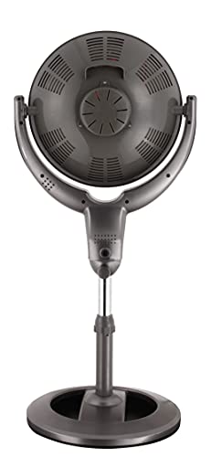 Optimus 14" Oscil Pedestal Digital Dish Remote Heater, Black #TOP2