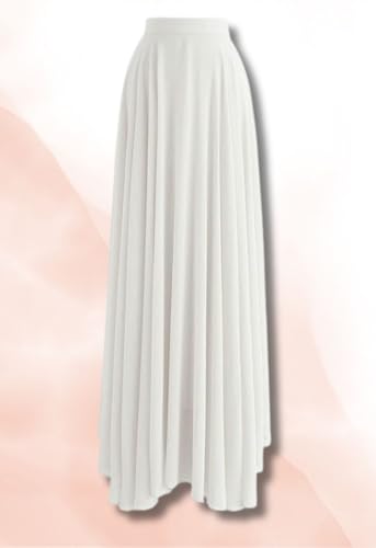 Image of Women's Full Length Georgette Long Skirt- Lehenga with 8 Meters Maxi Flare
