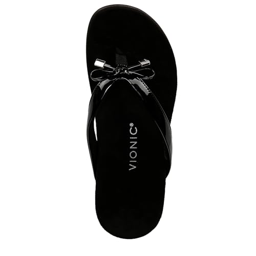 Image of Vionic Women's Rest Bella Toe Post Sandal- Supportive Ladies Orthotic Sandals that include Three Zone Comfort with Arch Support- Flip Flop for Ladies, Medium and Wide Width Size 5-12