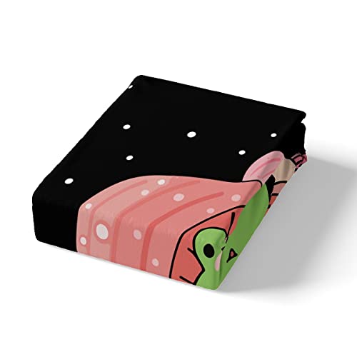 Loussiesd Cartoon Mushroom Frog Bedding Set Cute Frog Duvet Cover for Kids Boys Girls Natural Wild Fungus Comforter Cover Pink Mushroom Quilt Cover Single Size - Image 4