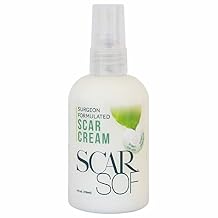 ScarSof Scar Cream - Advanced Scar Cream Made with 100% Organic Aloe Vera and All Natural Emu Oil - Helps Scar Appearance and Overall Skin Health - 4 oz