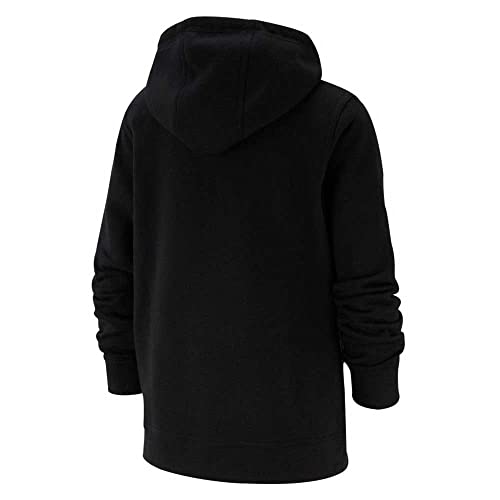 Nike Boy's NSW Club Full Zip Hoodie, Black/Black/White, Small2