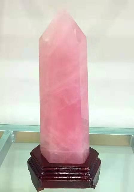BUSOTH Natural Crystal Rough Crystals Stones 4.2KG-5KG Natural Large Crystal Point Bigger Size Rose Quartz Tower for Decoration 1PC