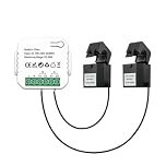 DollaTek WIFI Smart Energy Meter 80A with 2 Clamp CT Smart Home Energy Monitor Power Monitors（White）