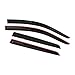 IKON MOTORSPORTS Window Visor Compatible with 2009-2020 Dodge Journey, Rain Guards Side Wind Air Deflector Window Shade Visor Dark Smoke 4PC Acrylic