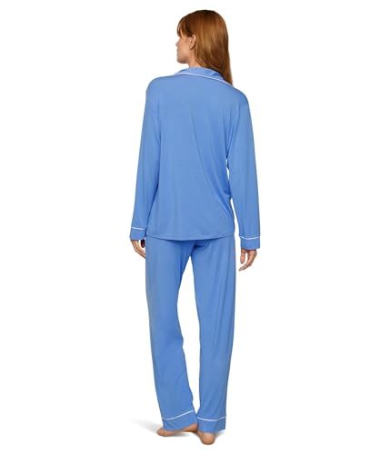 Image of Eberjey Gisele Classic Women's Pajama Set | Long Sleeve Shirt + Long Pants
