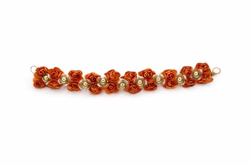 Image of MAJIK Combo of 4Pcs Gajra for Women and Girls Artificial Flower Gajra Beads Hair Gajra for Juda Hair Accessories for Women (2)
