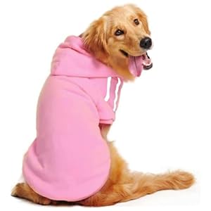 Acbagi Dog Warm Hoodies Dog Sweaters for Large Dogs Dog Clothes for Medium Dogs Dog Winter Clothes for Large Breed Boys& Girl (Pink, Large)