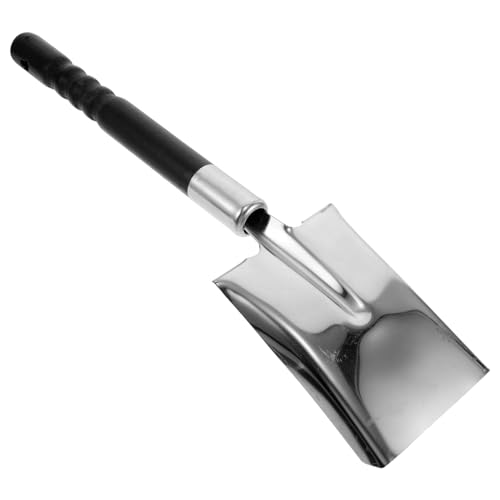 SHINEOFI Ash Shovel para Chimenea de Acero Inoxidable Pala Multifuncional para Limpieza de Horno y Barbacoa Herramienta Portátil para Jardinería y Hogar Mango Ergonómico Uso Interior y