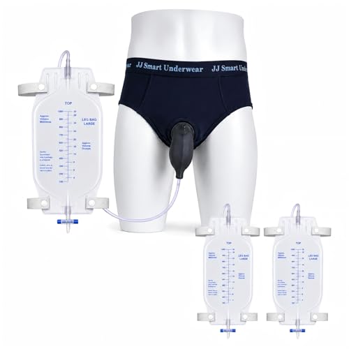 Mens Urine Collection System | Male Urine Collector Incontinence Urine Bag Underwear M