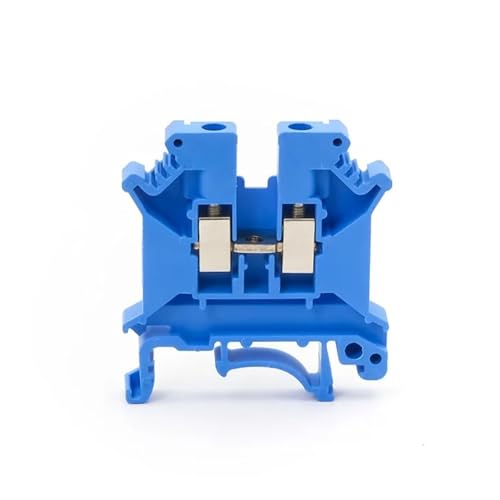 Bornier pour rail DIN UK-5N bleu à vis pour câblage électrique de tableau de distribution