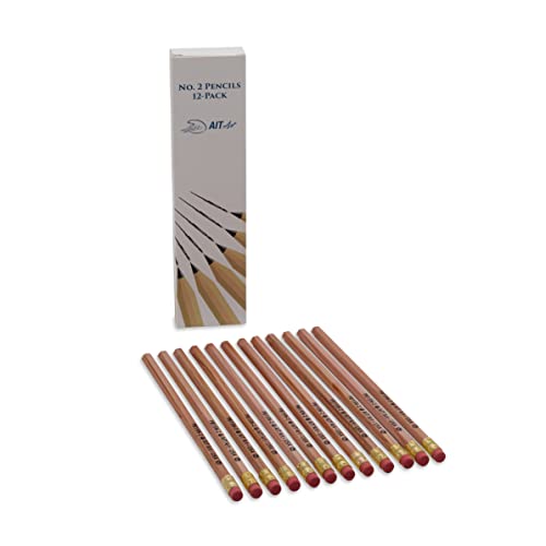 Lápices de madera AIT, pack de 12, No. 2 HB, sin punta miniatura 5