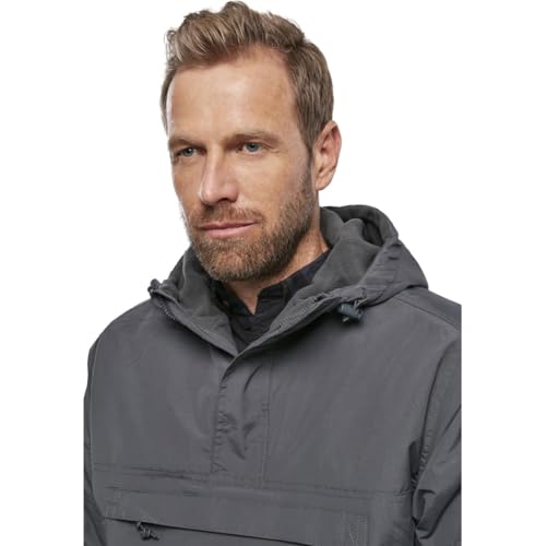 Image of Men's Fleece-Lined Quarter Zip Windbreaker Pullover