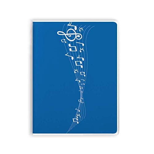 Carnet de notes Terweavg Art déco bleu à couverture souple pour écrire au quotidien