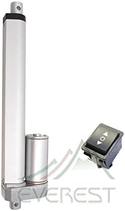 Everest Parts Supplies 12" Inch Heavy Duty Linear Actuator 12v Polarity Switch Stroke 200LBS Max Lift