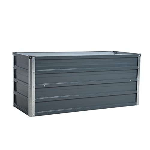 ESTEXO Hochbeet Metall Pflanzbeet Gemüsebeet Stahl Beet Pflanzkasten Blumenbeet Garten Verzinkt Gartenbeet RAL7016 (Anthrazitgrau) 100x40x45 cm ESTEXO Hochbeet Metall Pflanzbeet Gemüsebeet Stahl Beet Pflanzkasten Blumenbeet Garten Verzinkt Gartenbeet RAL7016 (Anthrazitgrau) 100x40x45 cm