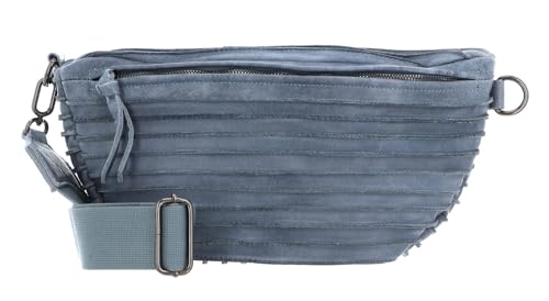FREDsBRUDER Riffel Beltbag Sky Blue sac banane cuir bleu ciel souple